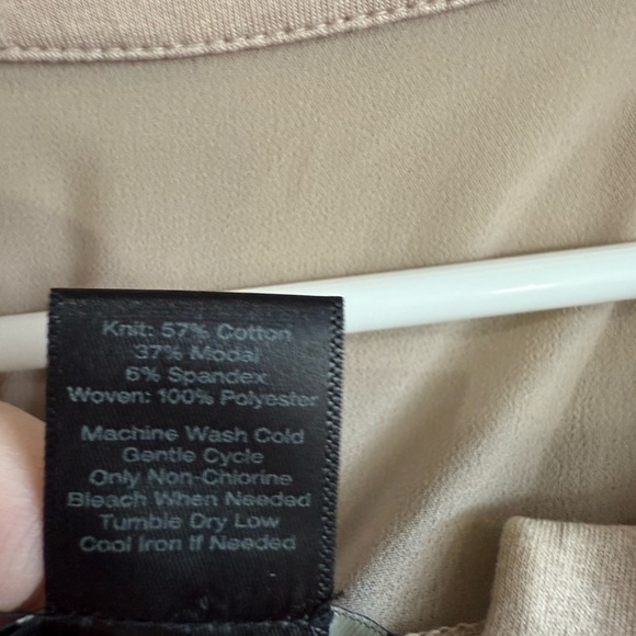 Ann Taylor Light Beige Button-Down Shirt - Picture 8 of 9